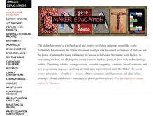 Tablet Screenshot of makereducation.com